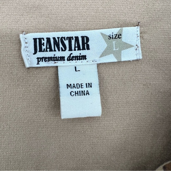 Jeanstar Leopard Print Cropped Jacket – Size Large‎ – NWT – Chic Wide Collar - Picture 3 of 11